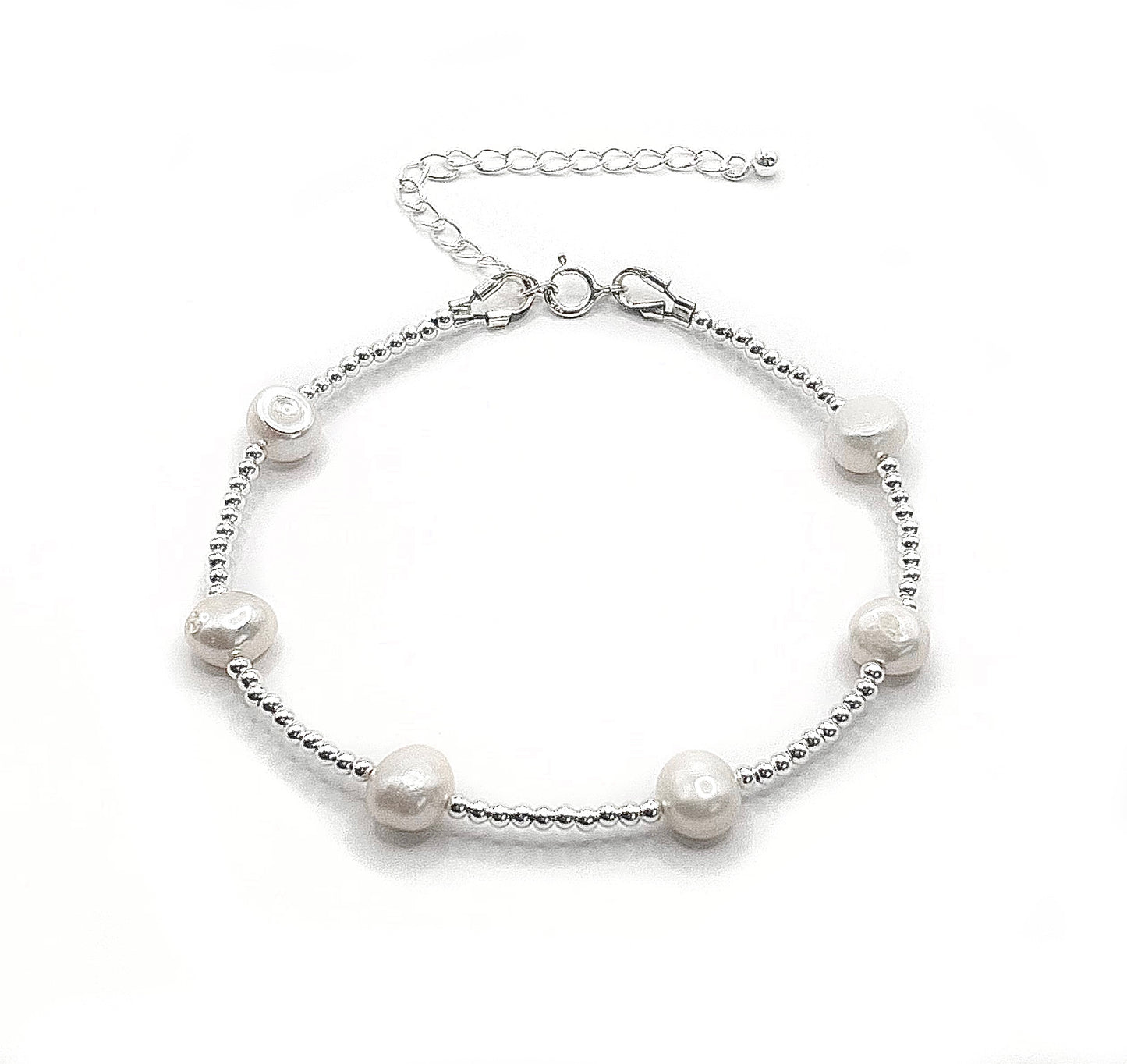Freshwater Pearl Pebble Bracelet