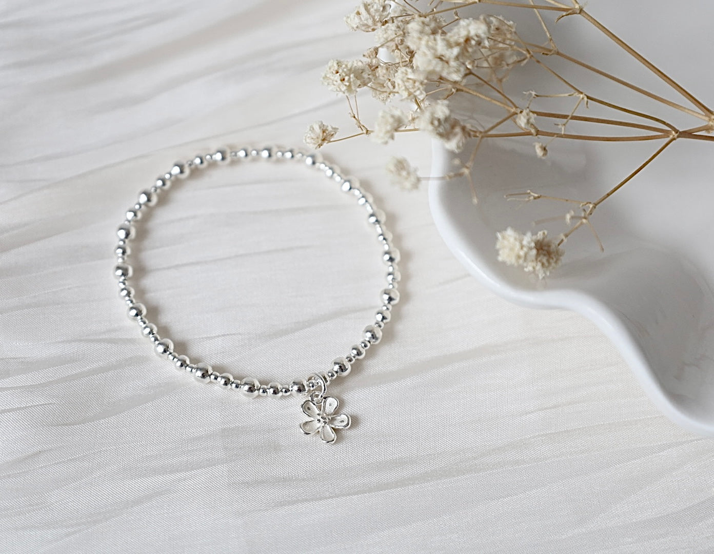 Flower Charm Bracelet