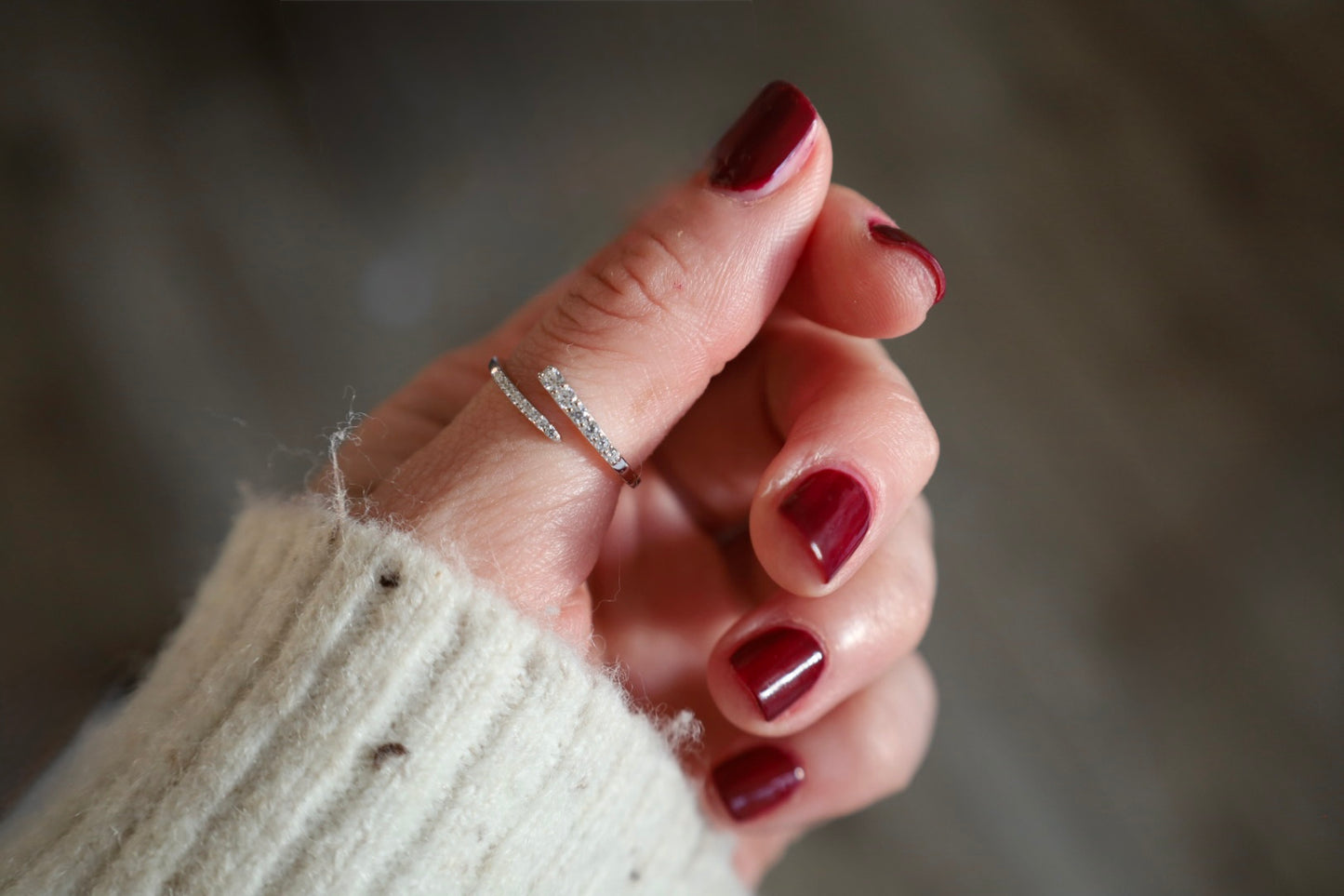 The Celeste Open Pavé Ring
- Silver