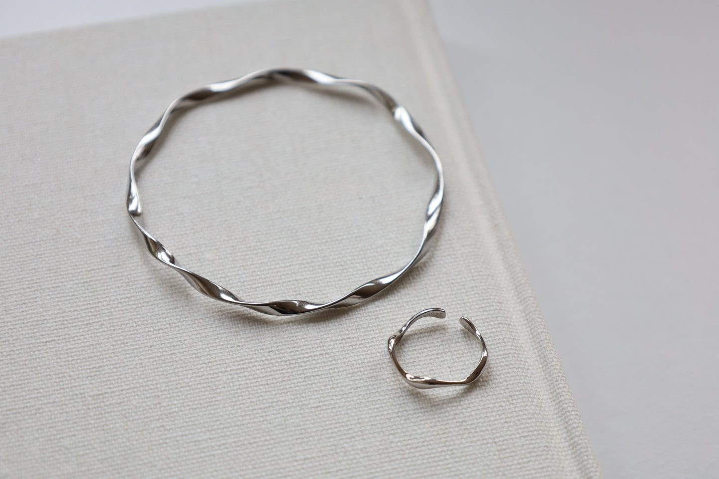 Vela Adjustable Ring - Silver