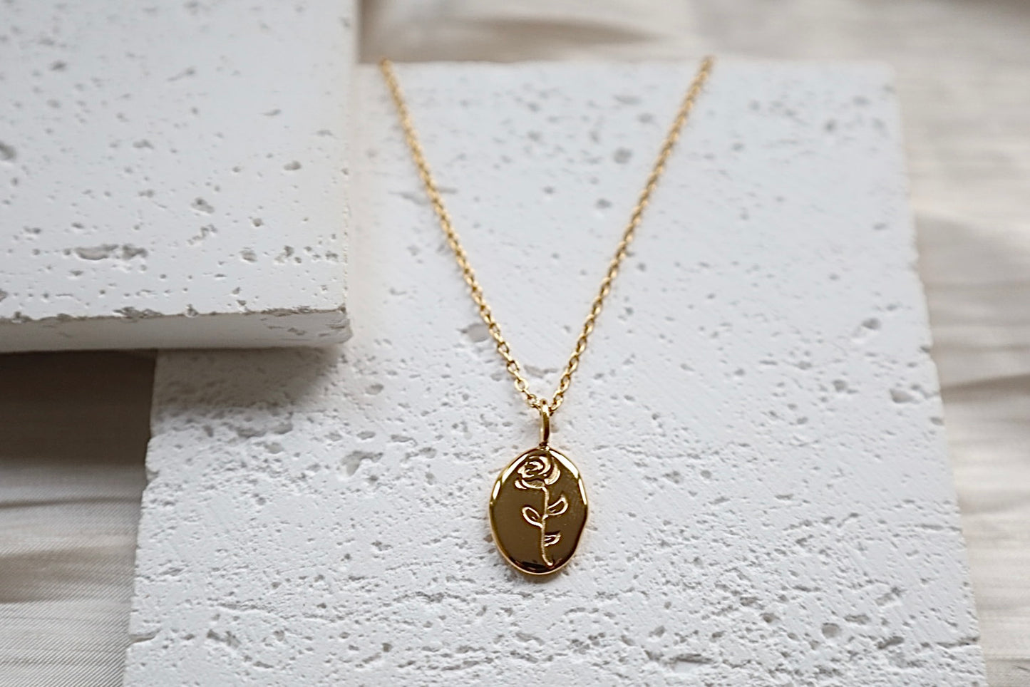 Gold ‘Forever Rose’ Necklace.