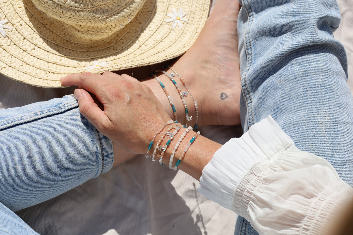 Celeste Gemstone Anklet
