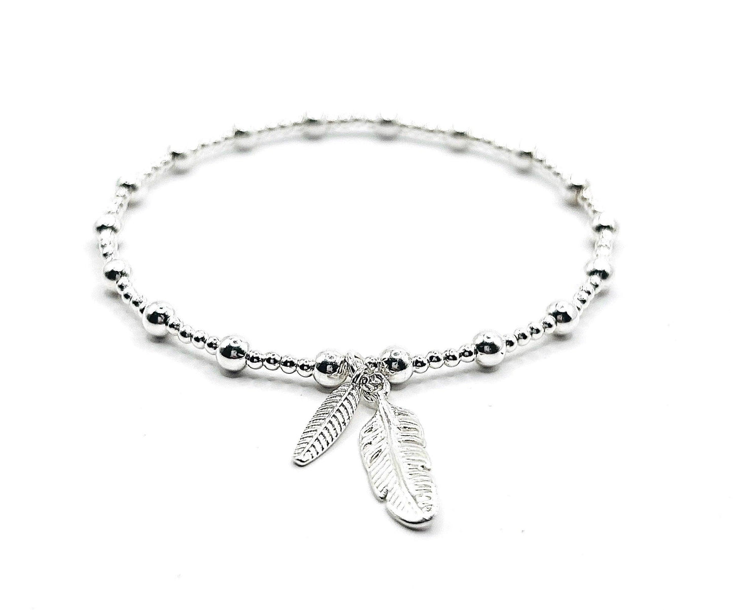 Feather Charm Bracelet | 925 Sterling Silver