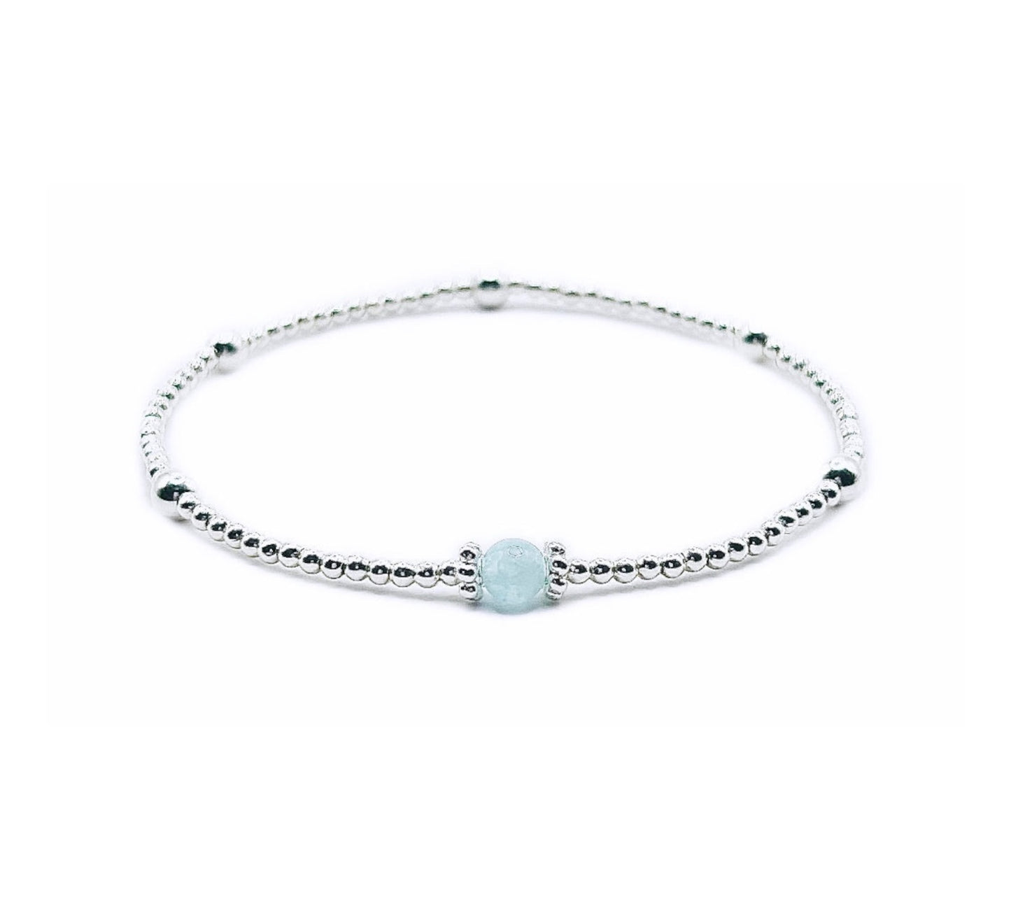 Aquamarine Bracelet | 925 Sterling Silver