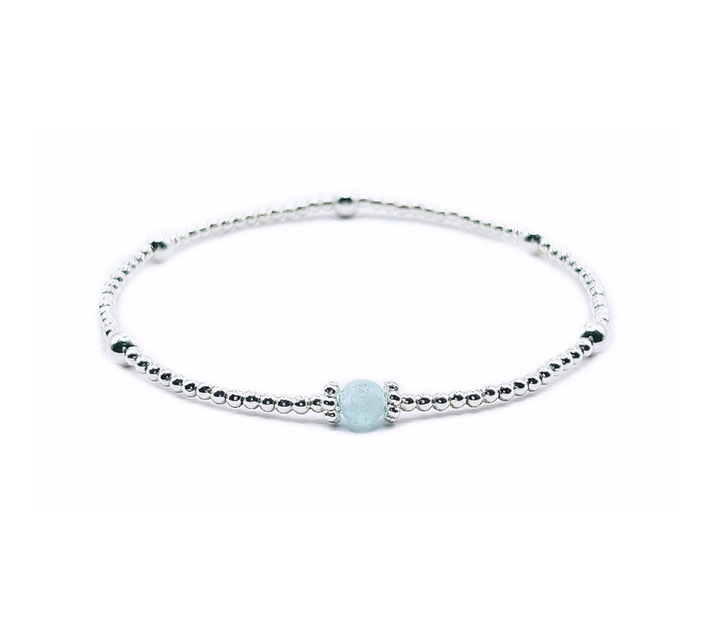 Aquamarine Bracelet | 925 Sterling Silver