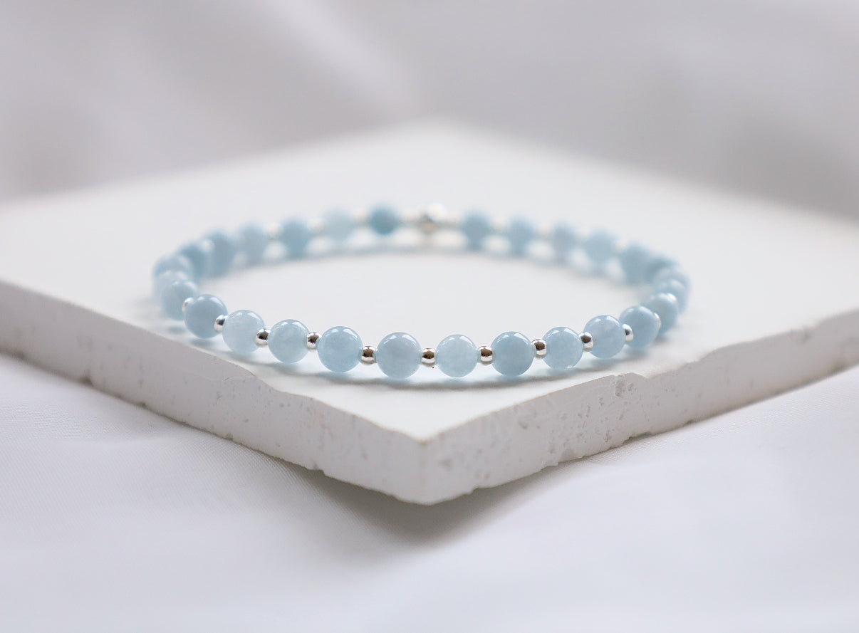 Aquamarine Bracelet | March Birthstone