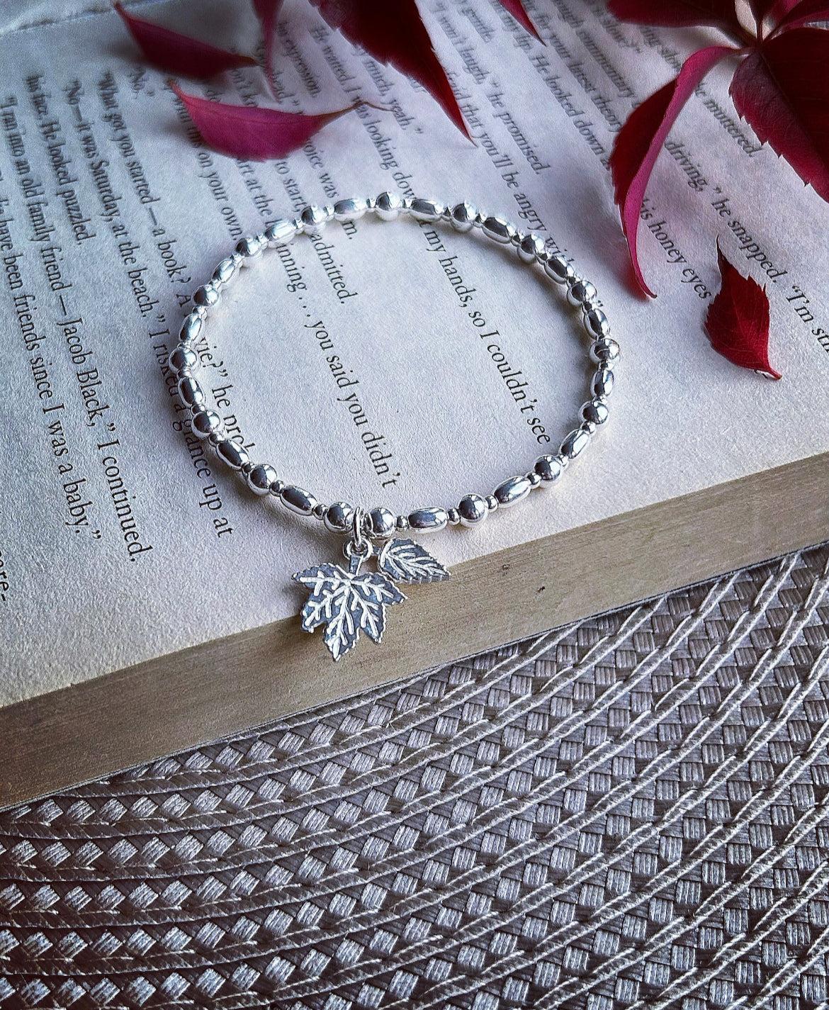 ‘Turn over a new leaf’ Charm Bracelet | 925 Sterling Silver