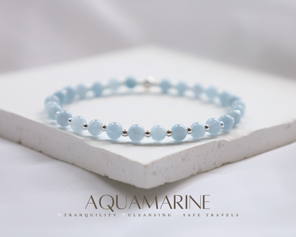 Aquamarine Bracelet | March Birthstone
