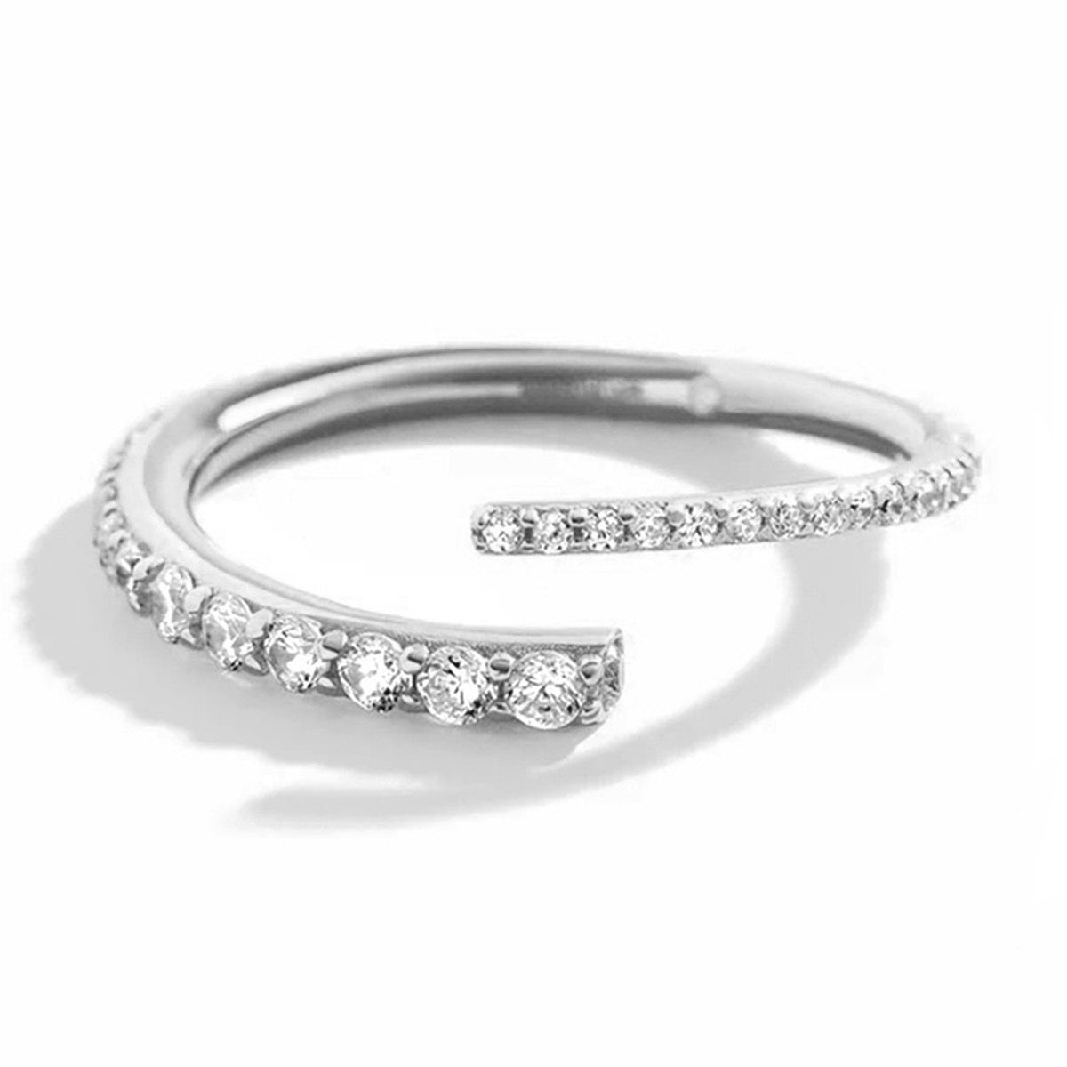 The Celeste Open Pavé Ring
- Silver