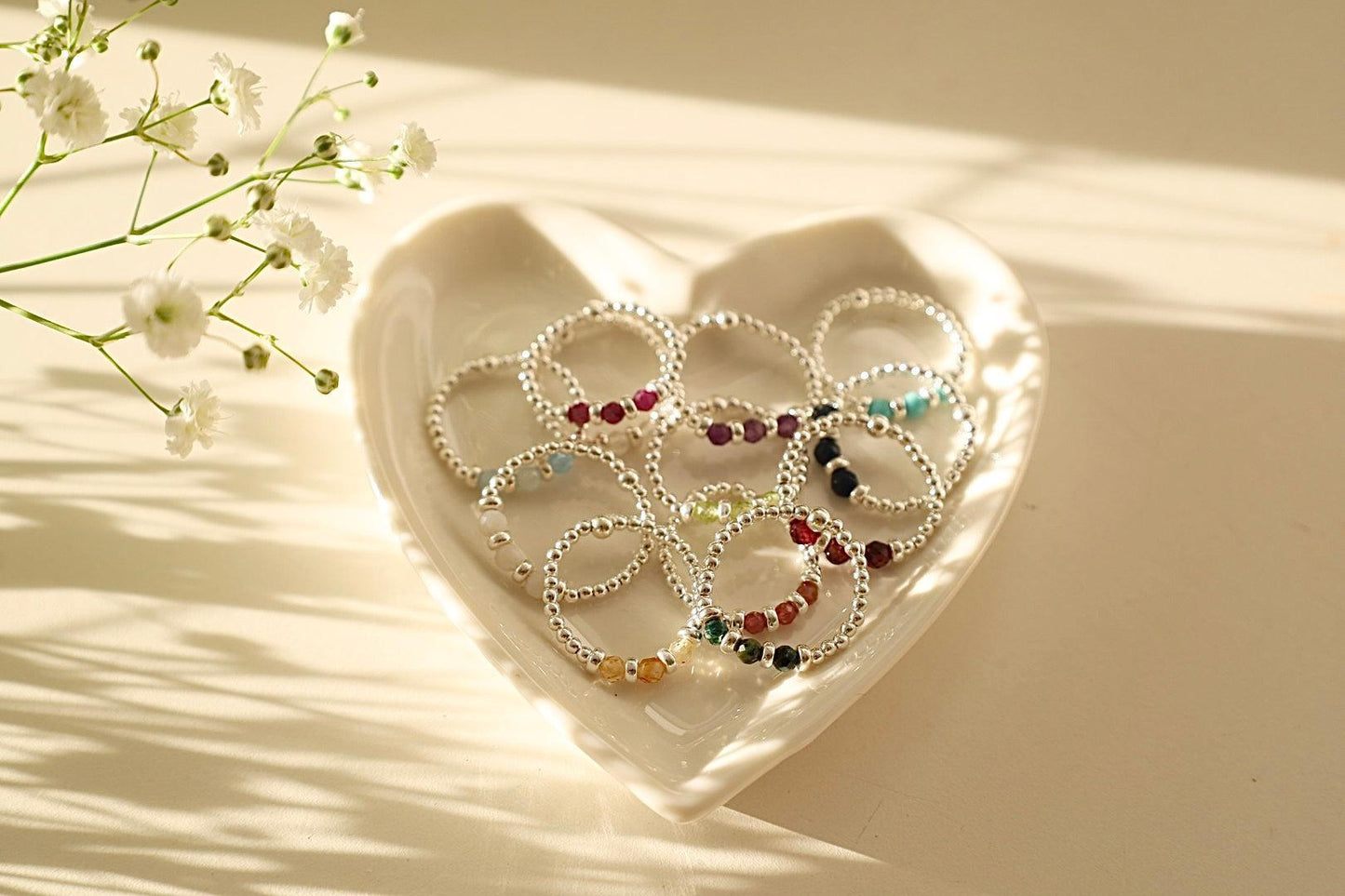 ‘Three Wishes’ Birthstone Rings