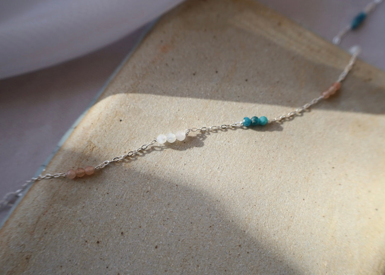 Celeste Gemstone Anklet
