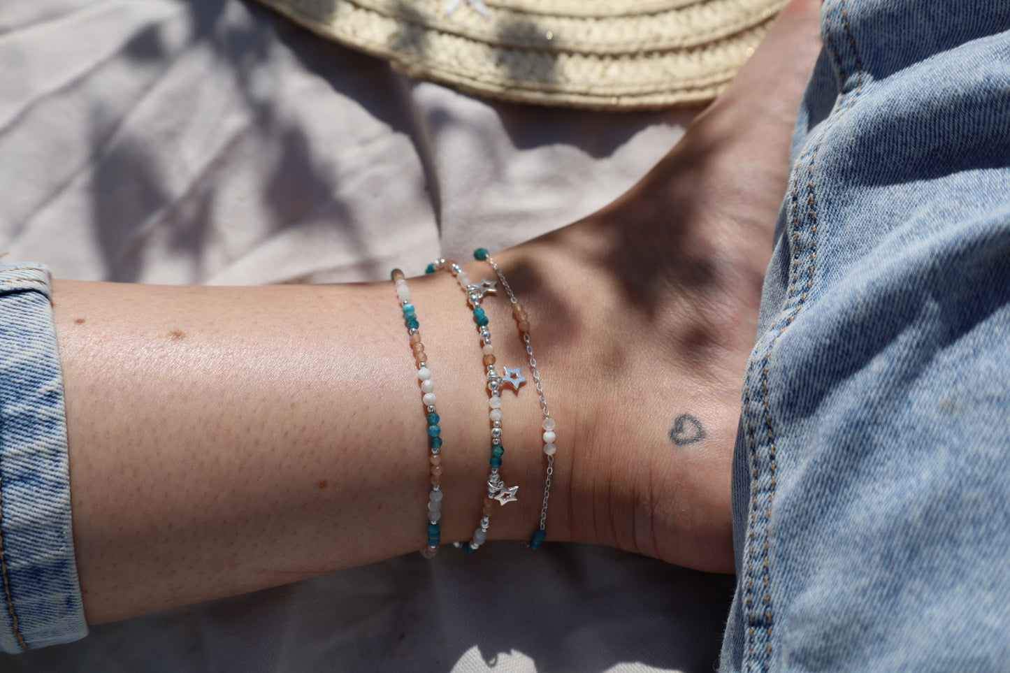 Celeste Gemstone Anklet