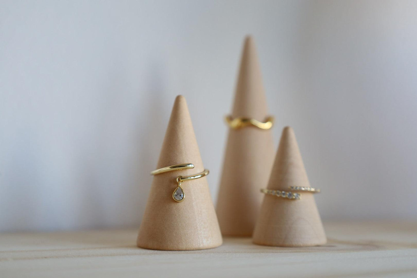 The Open Pavé Ring
- Gold