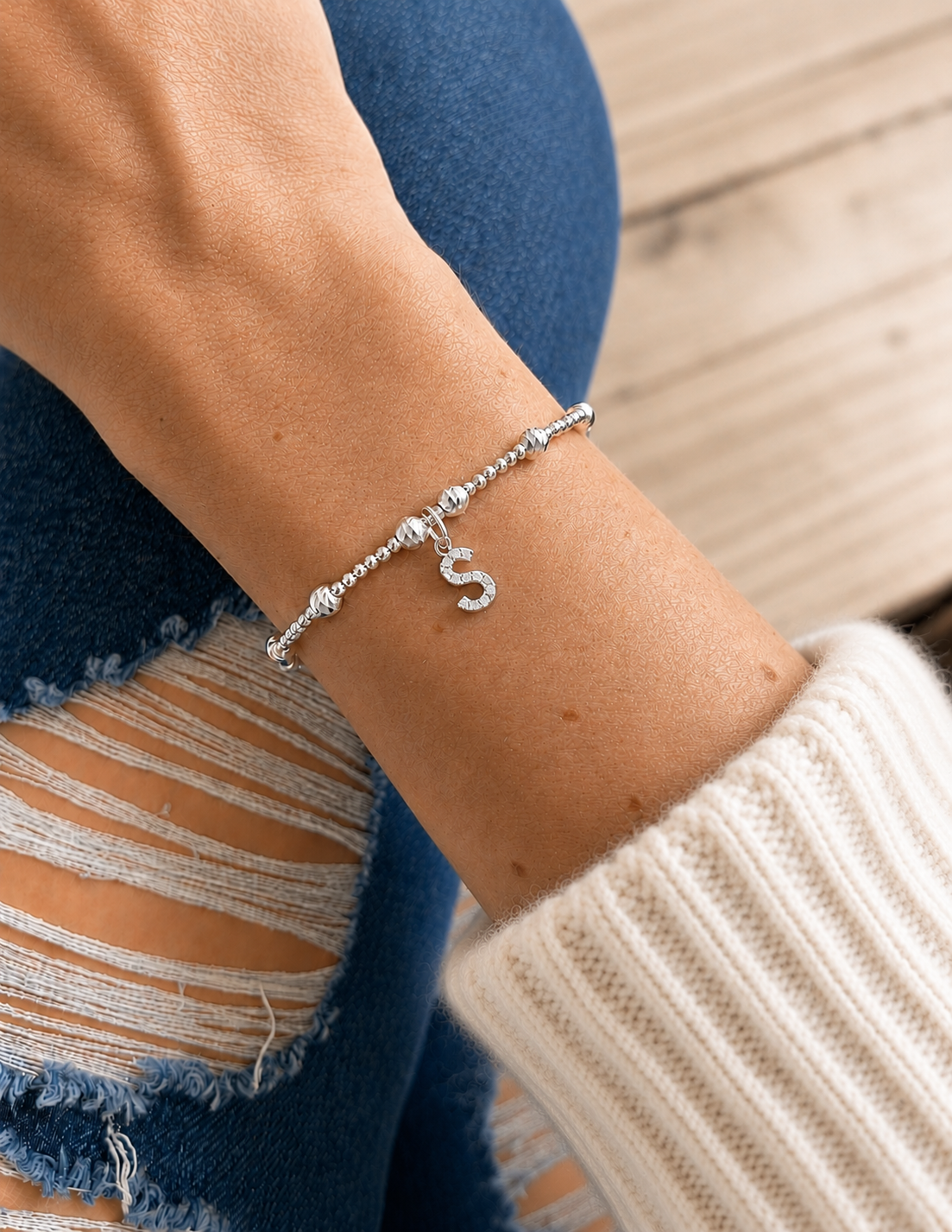 Personalised Initial Charm Bracelet