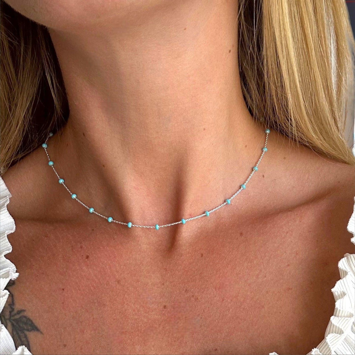 Turquoise Beaded Necklace
