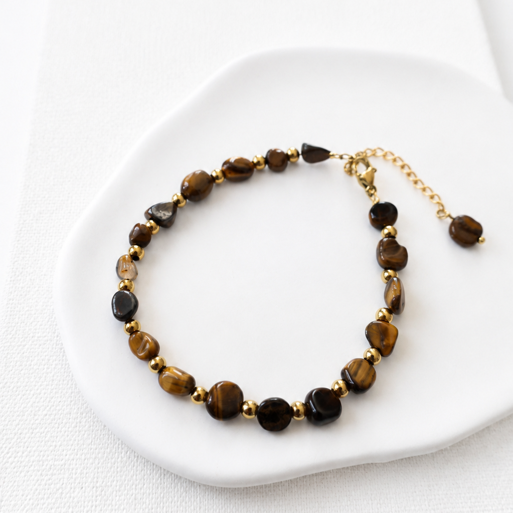 Tigers Eye Beaded Bracelet