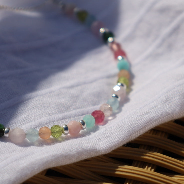‘Limited Addition’ Spring Gemstone Adjustable Bracelet | 925 Sterling Silver