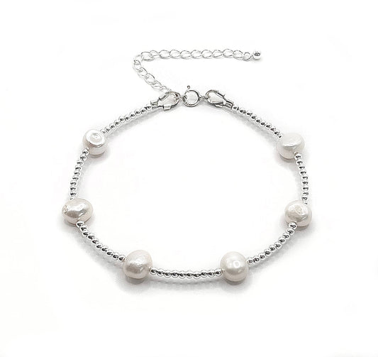 Pearl Pebble Bracelet