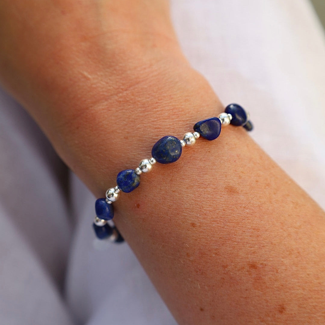 Lapis Lazuli Pebble Bracelet