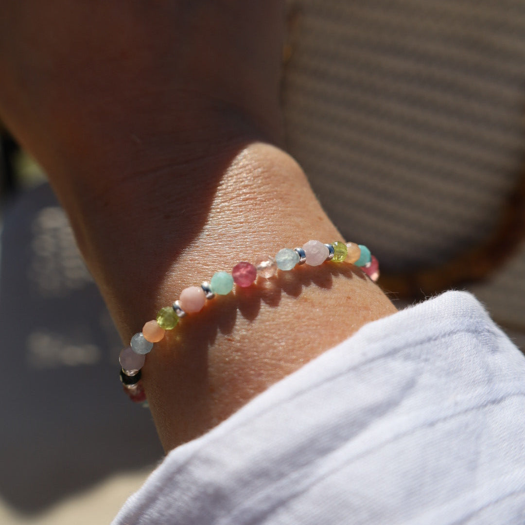 ‘Limited Addition’ Spring Gemstone Adjustable Bracelet | 925 Sterling Silver