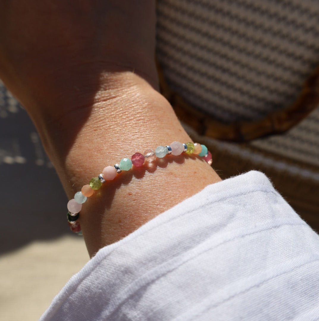 ‘Limited Addition’ Spring Gemstone Adjustable Bracelet | 925 Sterling Silver