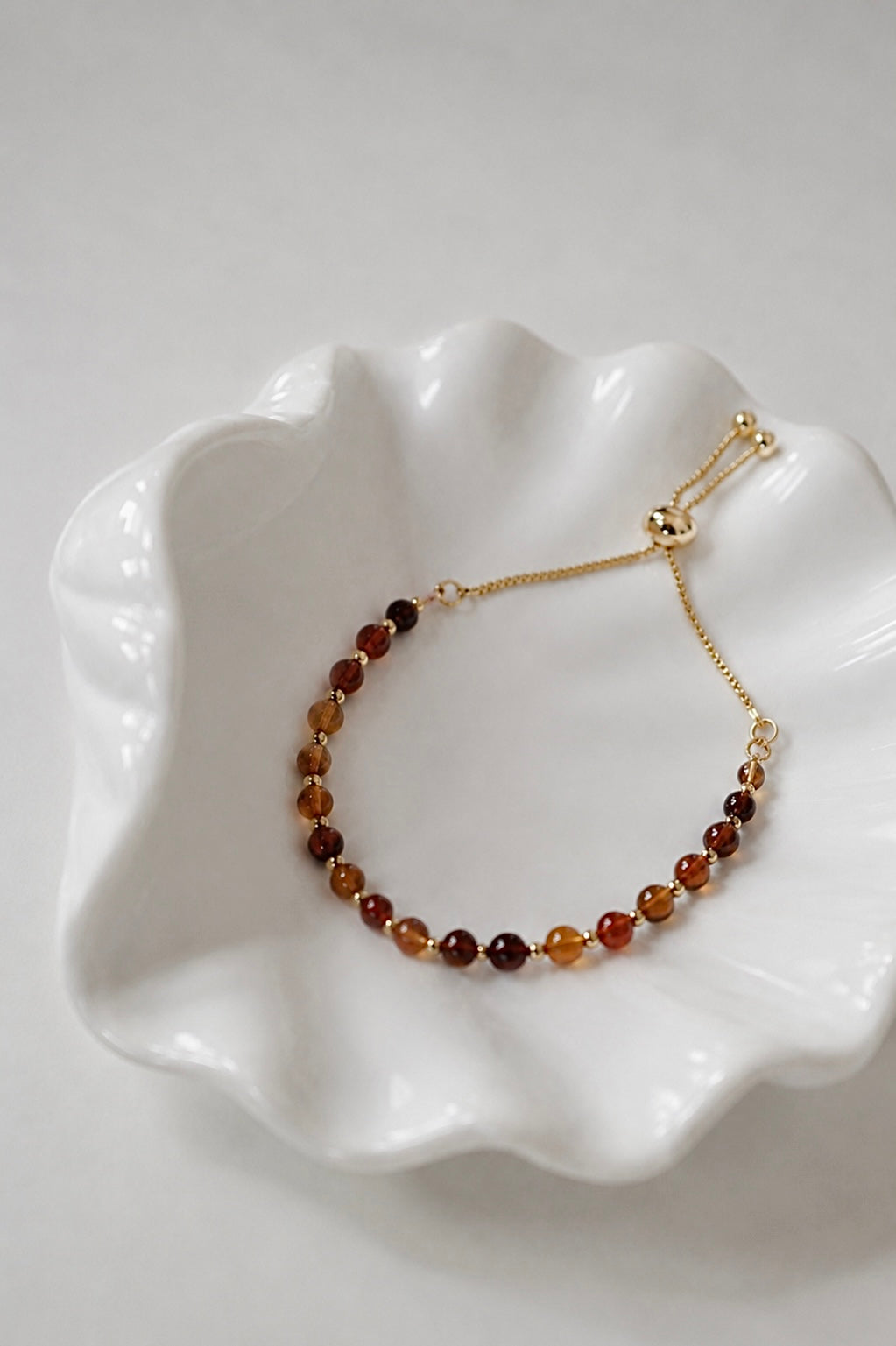 Brown Agate Adjustable Bracelet