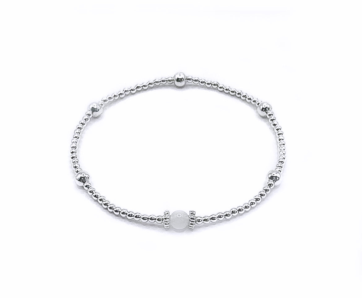 Touch of Moonstone Bracelet | 925 Sterling Silver