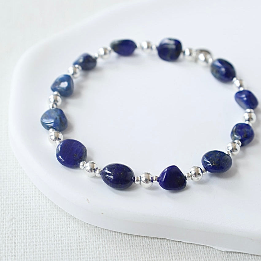 Lapis Lazuli Pebble Bracelet