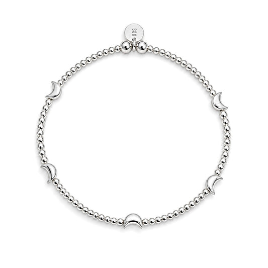 Multi Moon Bracelet | 925 Sterling Silver