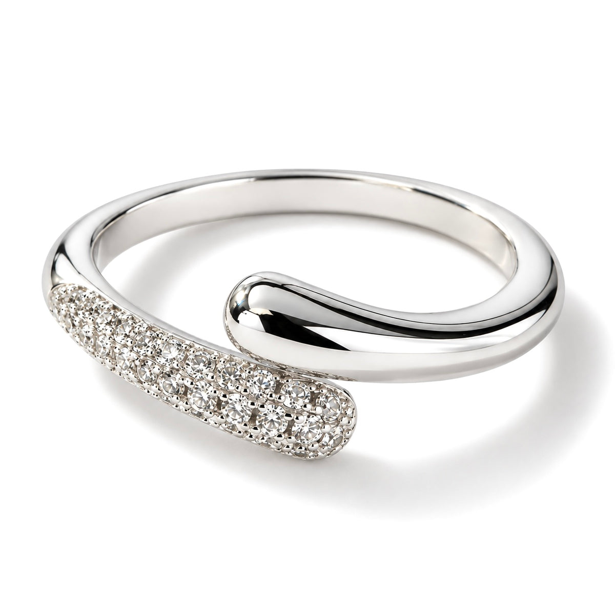 Aura Pavé Ring - Silver