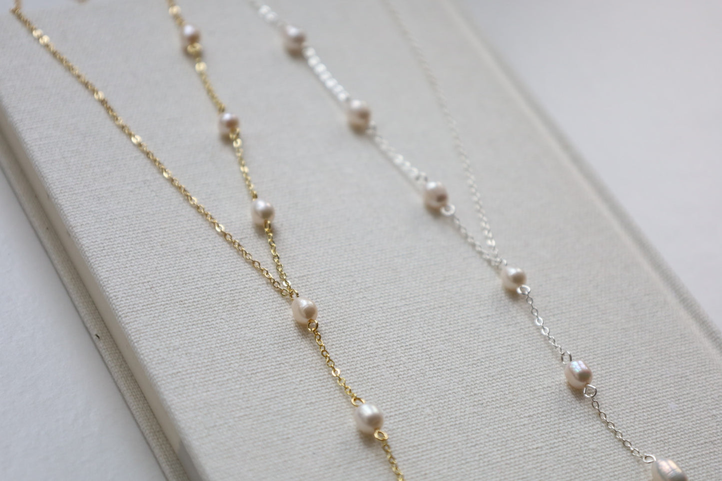 Freshwater Pearl Lariat Necklace
