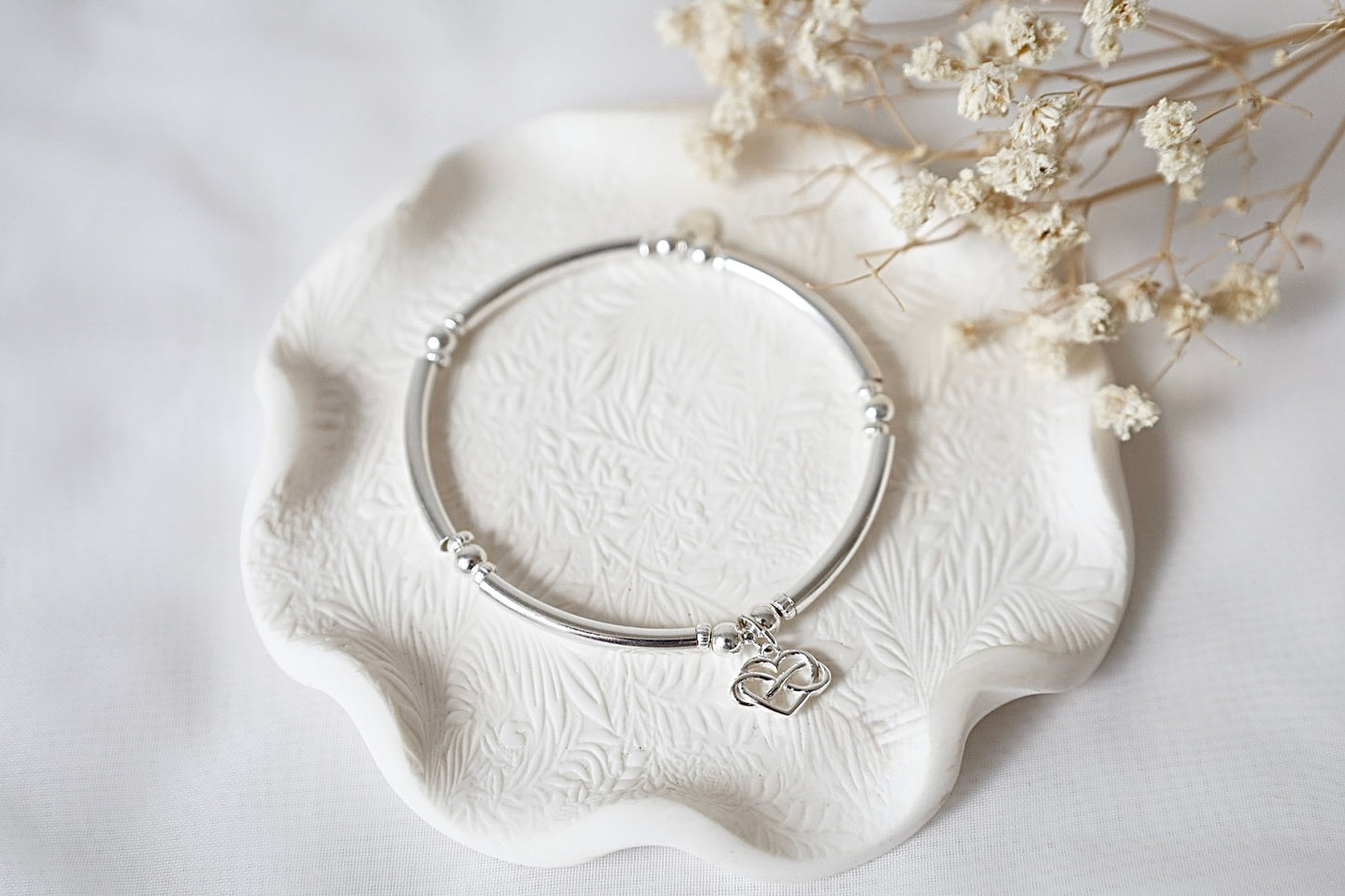 Infinity Heart Charm Bracelet
