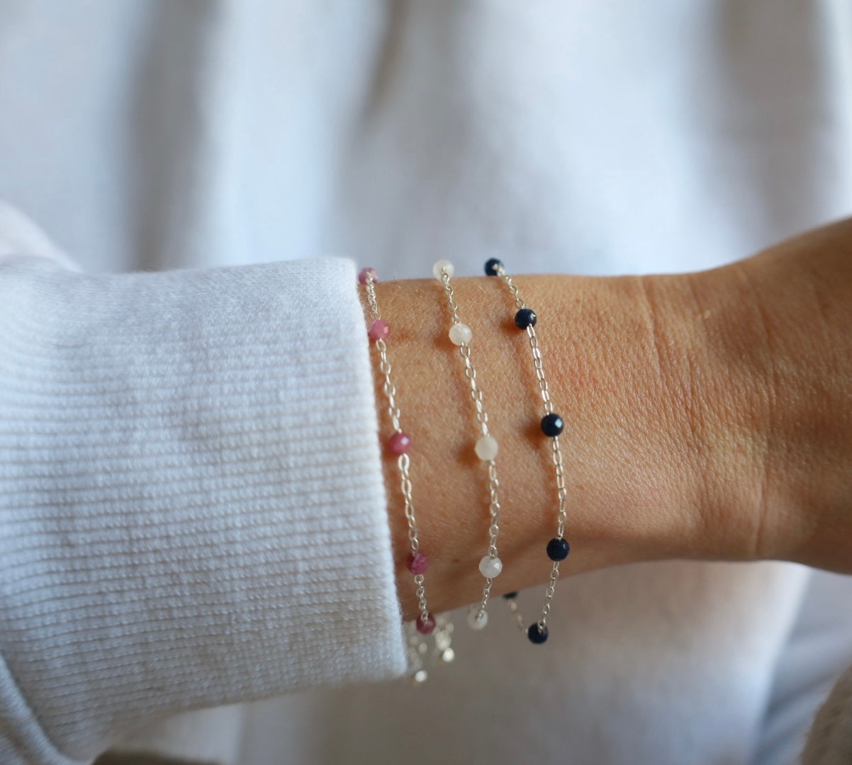 Sapphire Bracelet. 925 Sterling Silver. September Birthstone