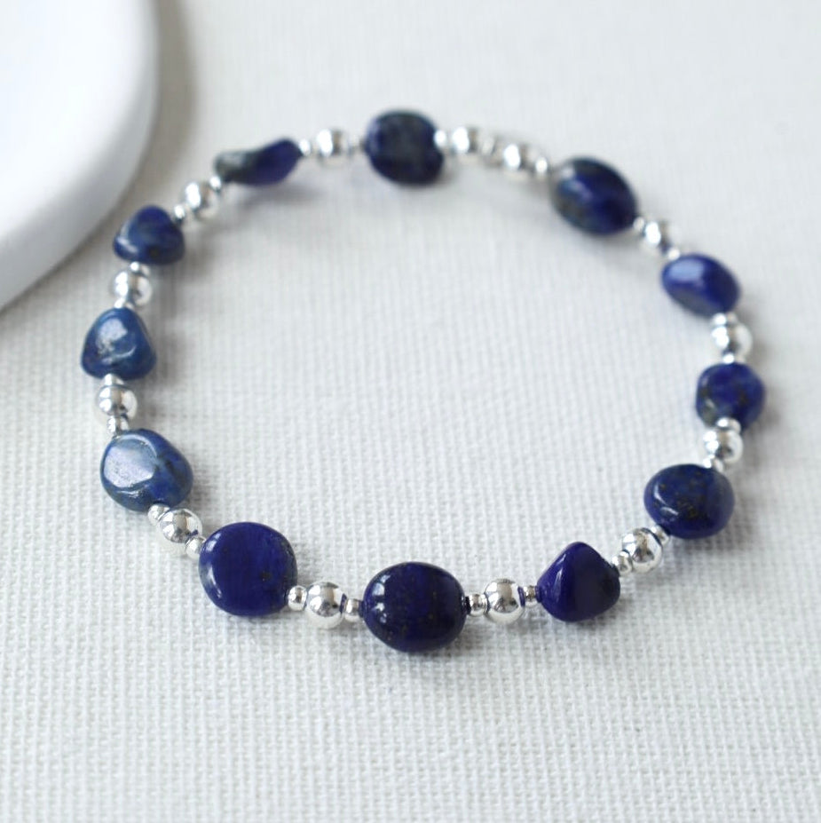 Lapis Lazuli Pebble Bracelet