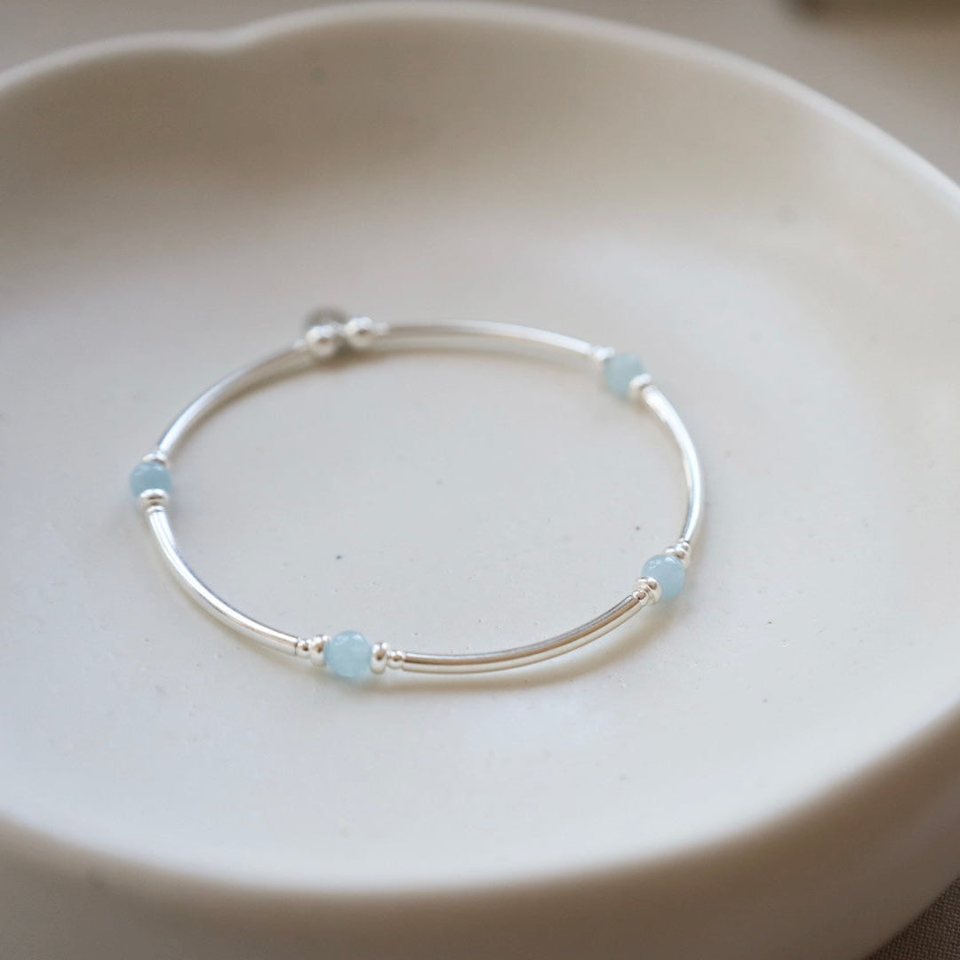 Aquamarine Stretch Bangle