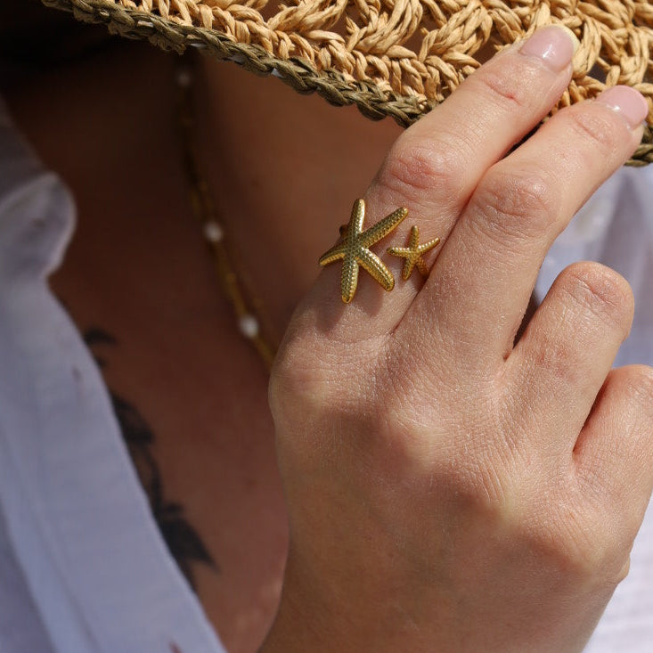 Starfish Adjustable Ring
