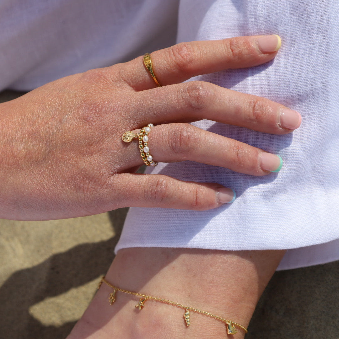 Sand Dollar Charm Ring