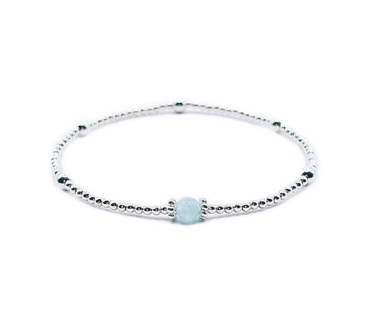 Aquamarine Bracelet | 925 Sterling Silver