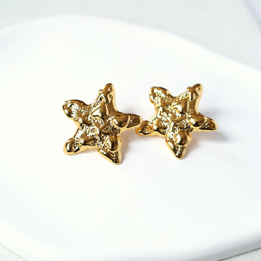 Coastal Star Earrings - Gold