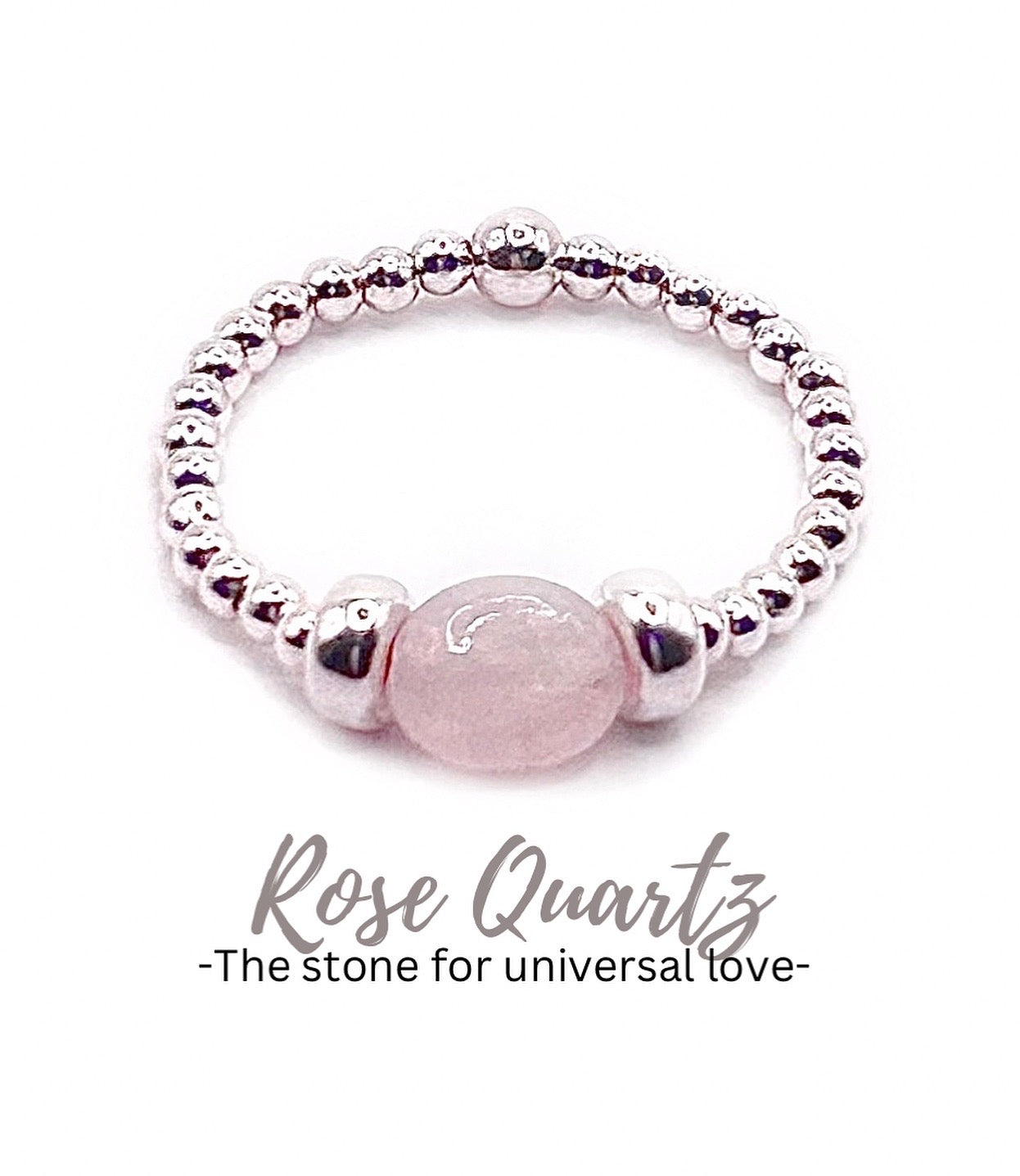 Rose Quartz Pebble Ring