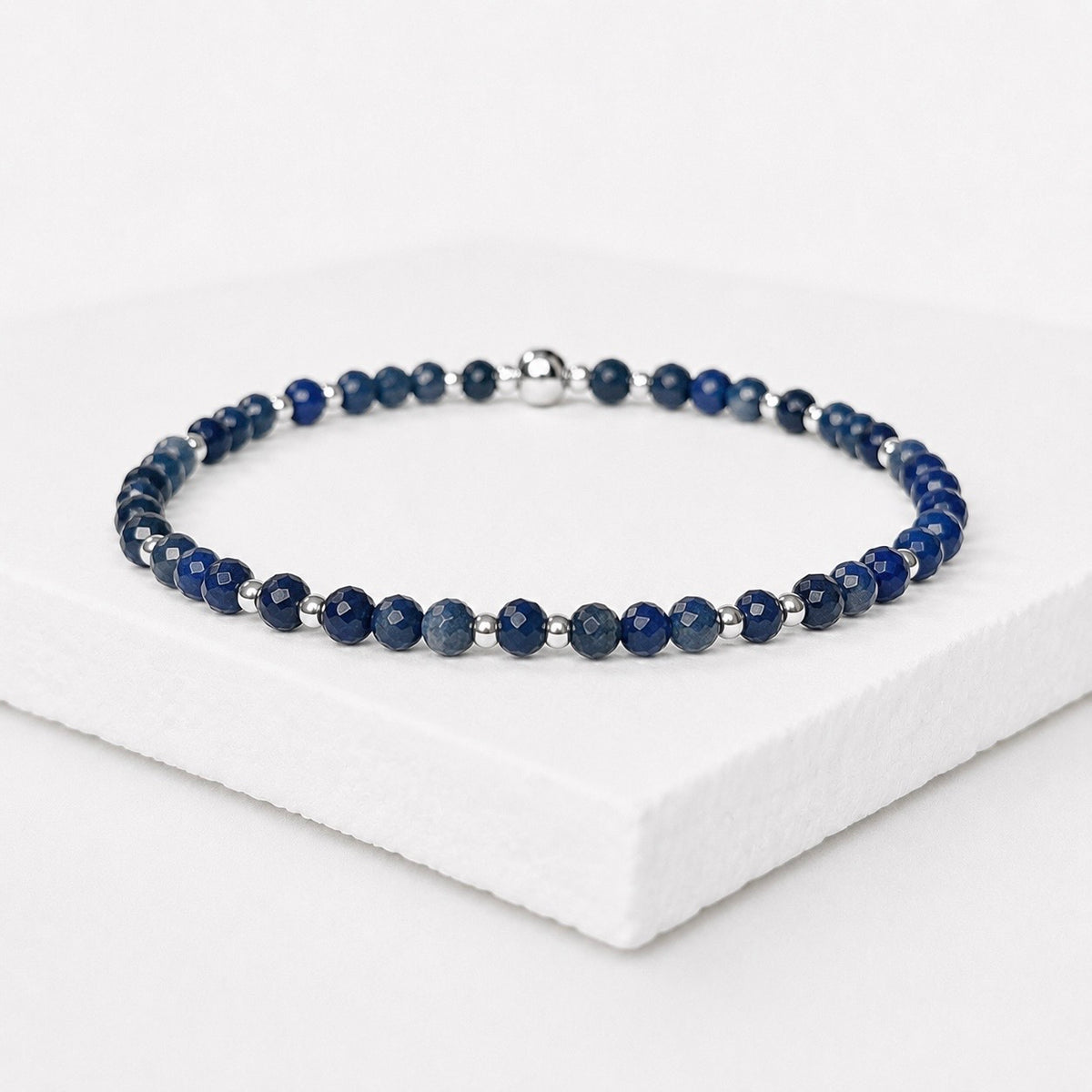 Sapphire Gemstone Bracelet | 925 Sterling Silver | Gold
