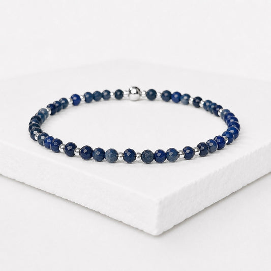 Sapphire Gemstone Bracelet | 925 Sterling Silver | Gold