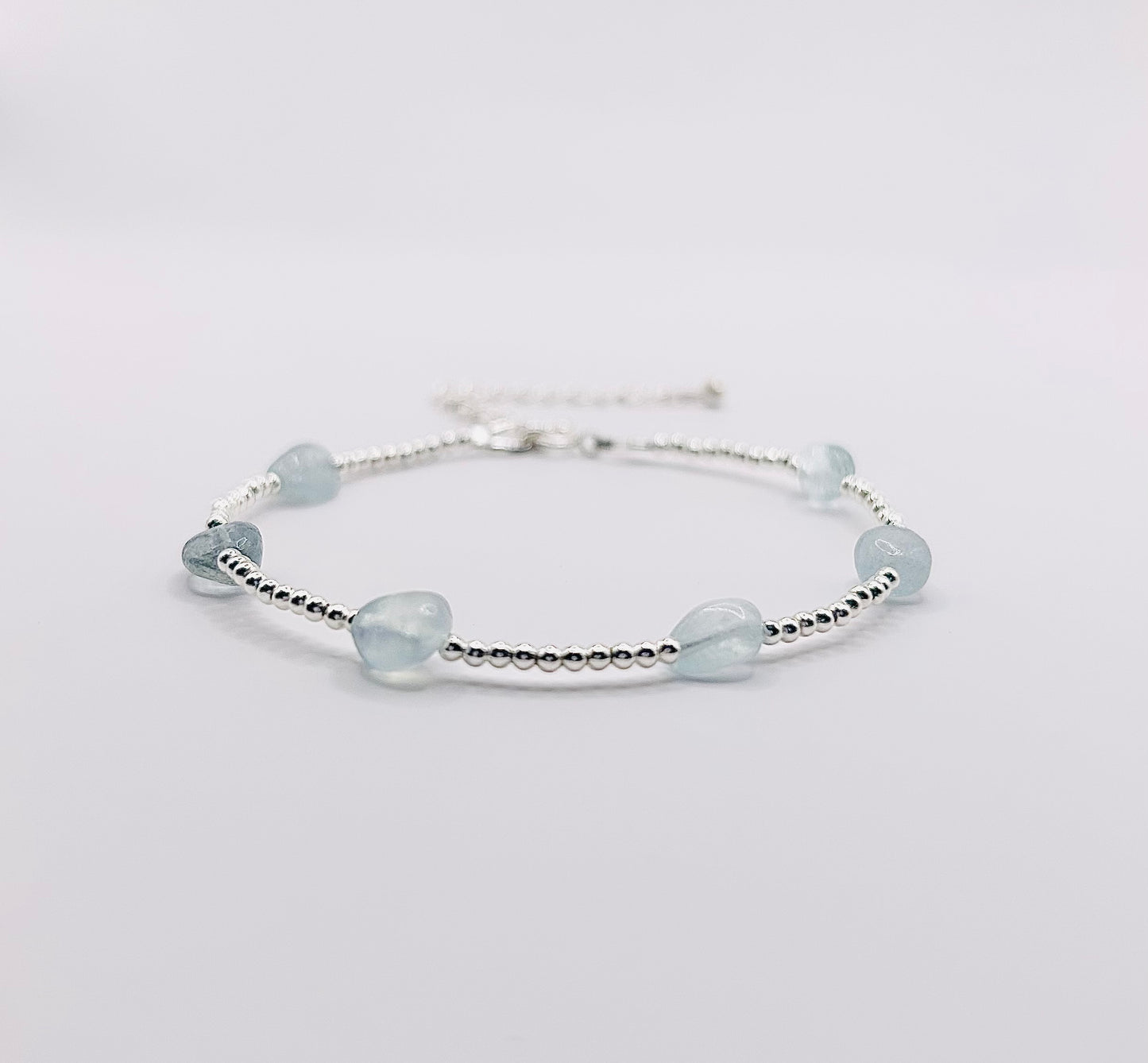 Aquamarine Pebble Bracelet