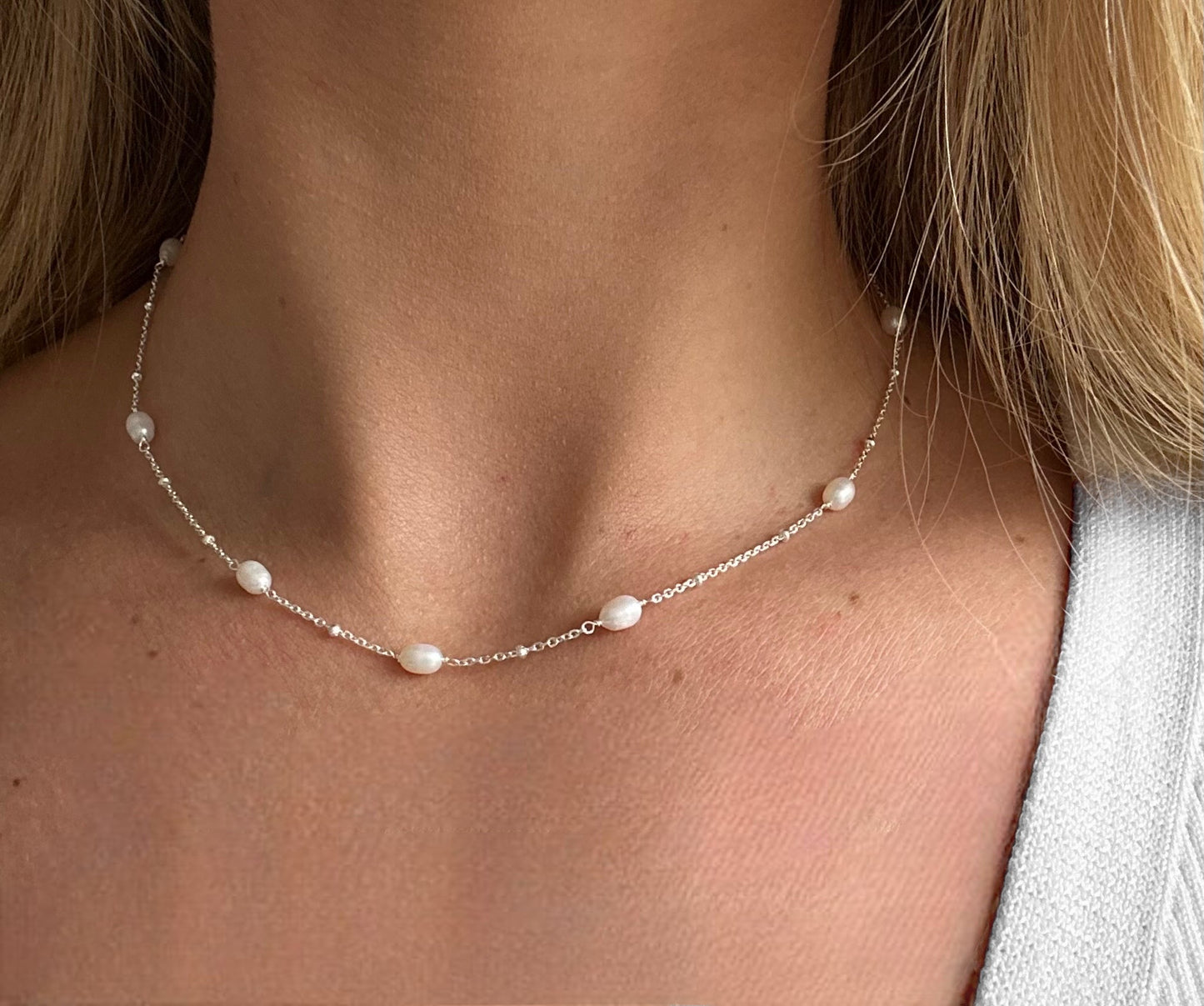 Pearl Satellite Necklace