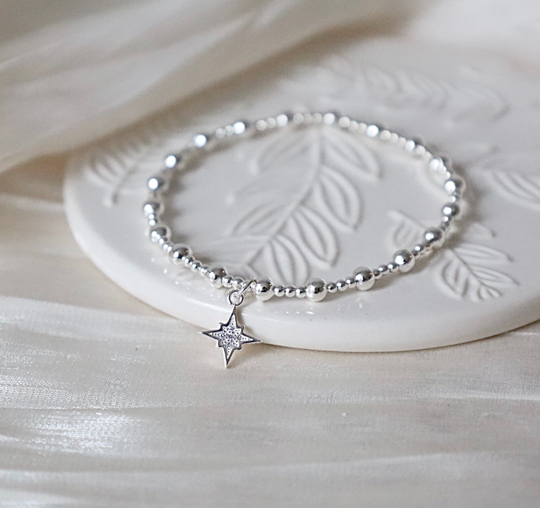 North Star Charm Bracelet | 925 Sterling Silver