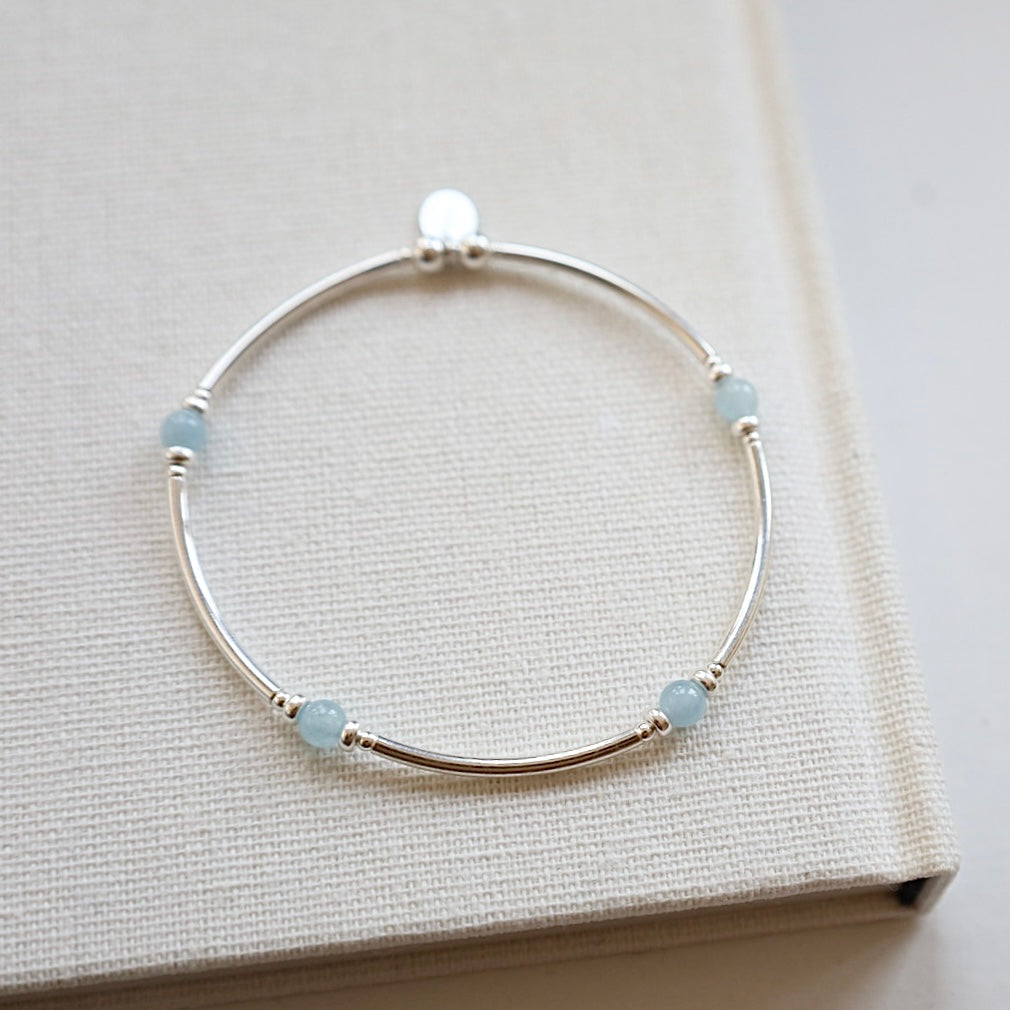 Aquamarine Stretch Bangle
