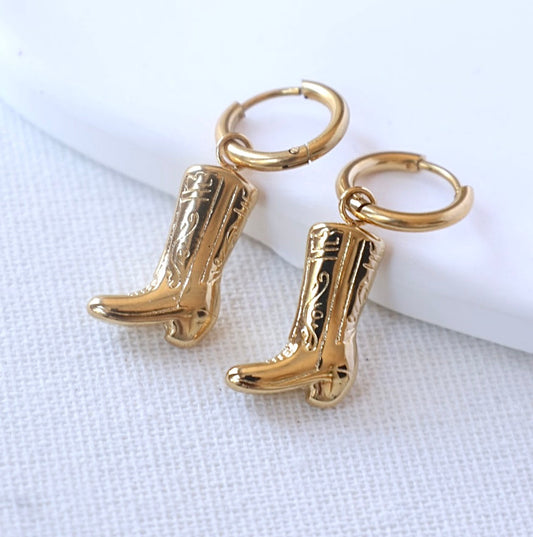 Gold Cowboy Hoops