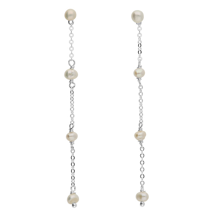 Dainty Pearl Drop Earrings