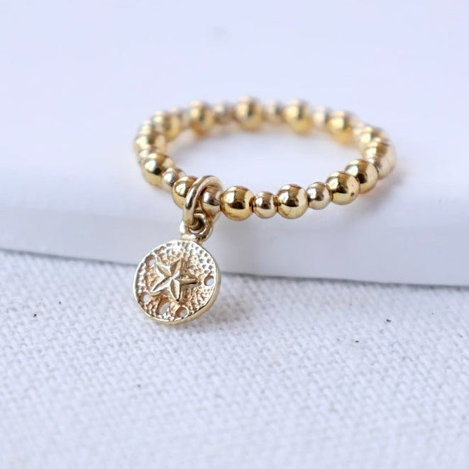 Sand Dollar Charm Ring