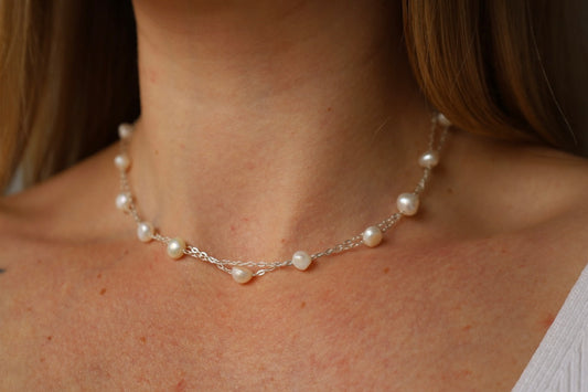 Double Freshwater Pearl Necklace